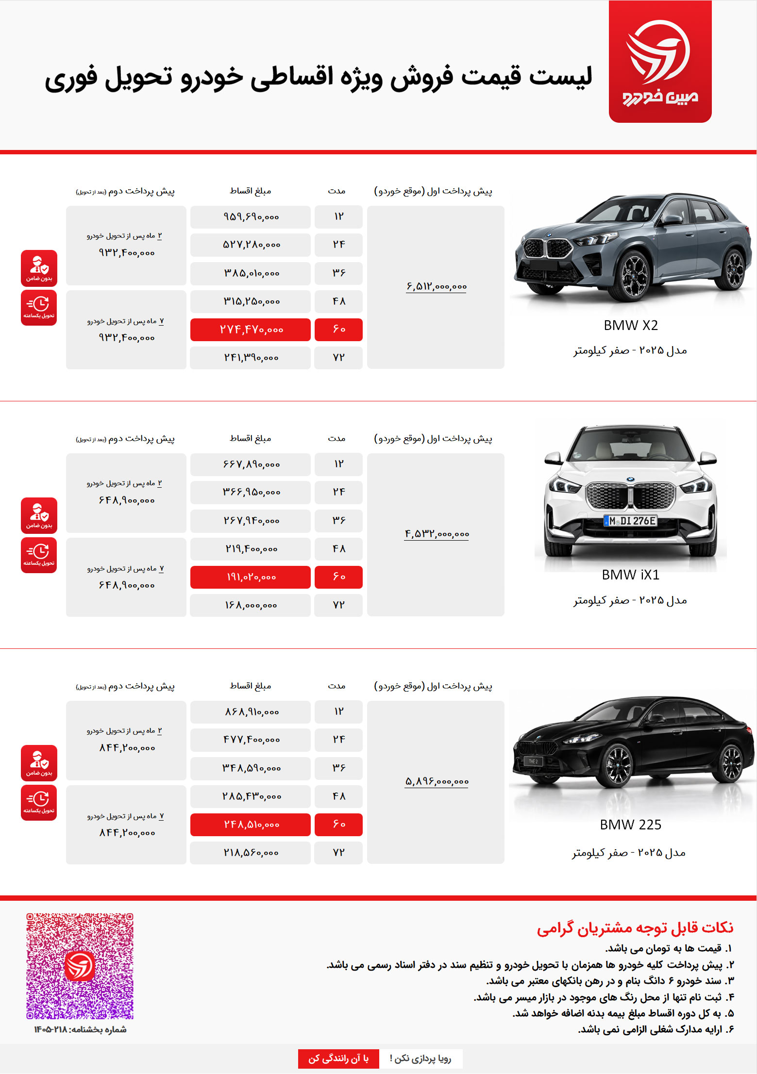 فروش اقساطی بی ام و