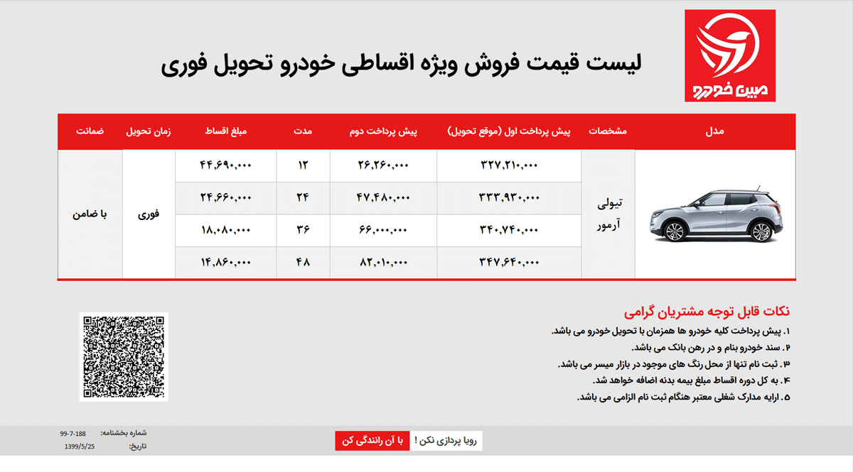 فروش اقساطی سانگ یانگ